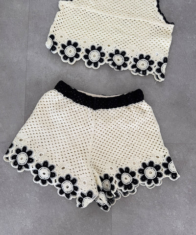 Häkel Shorts Pia Beige Ladypolitan ♡