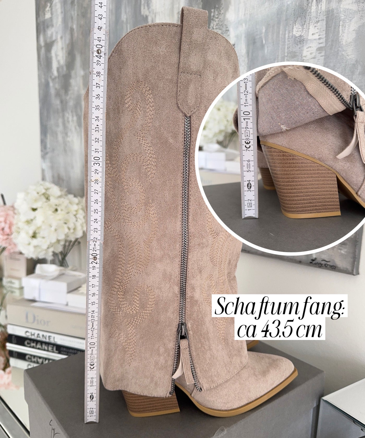 Cowboy Stiefel Lavinia Beige Ladypolitan ♡