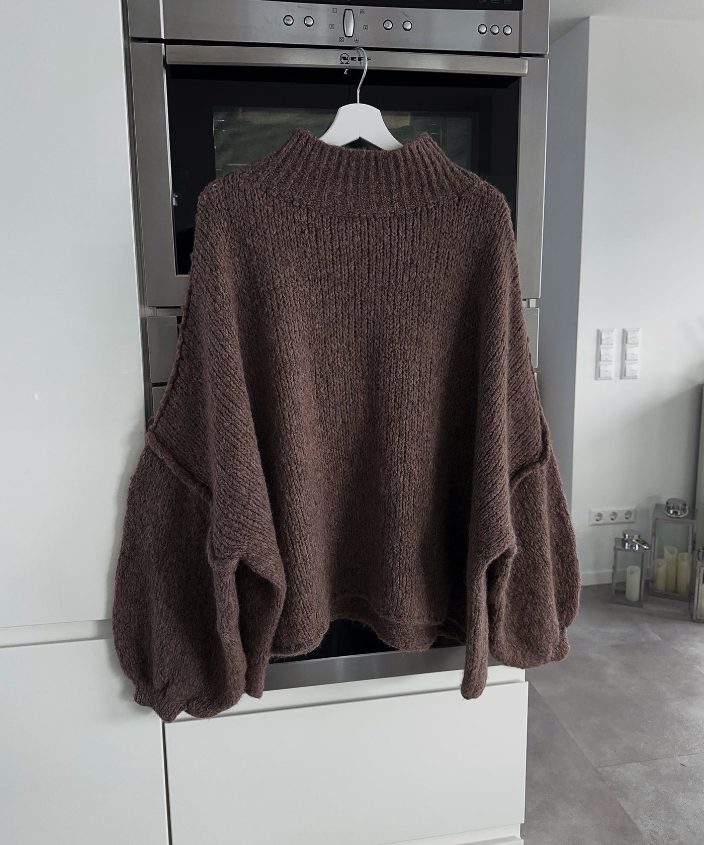 Oversize Pullover Nata Dunkelbraun