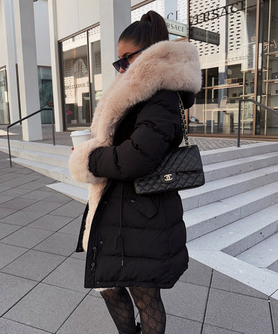 Jacke Aria Schwarz Beige  Ladypolitan ♡   