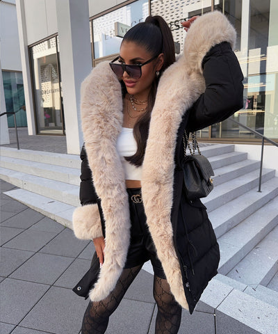 Jacke Aria Schwarz Beige  Ladypolitan ♡   