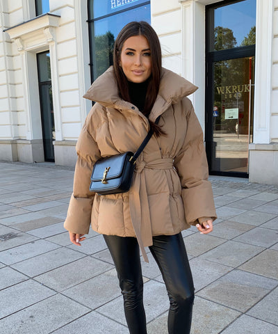 Jacke Kyleih Kurz Camel  Ladypolitan - Fashion Onlineshop für Damen   