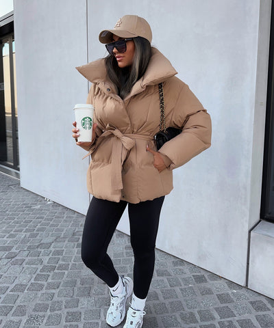 Jacke Kyleih Kurz Camel  Ladypolitan - Fashion Onlineshop für Damen   