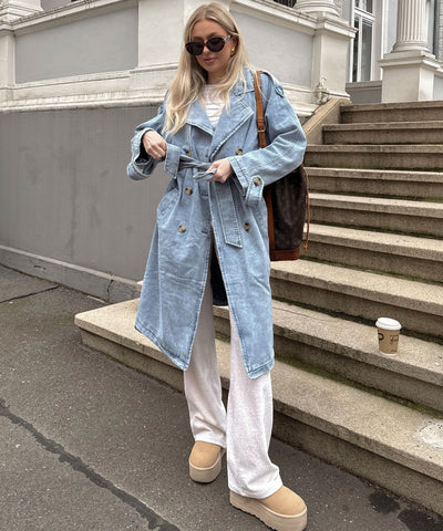 Jeans Trenchcoat Jeanna Hellblau  Ladypolitan ♡   