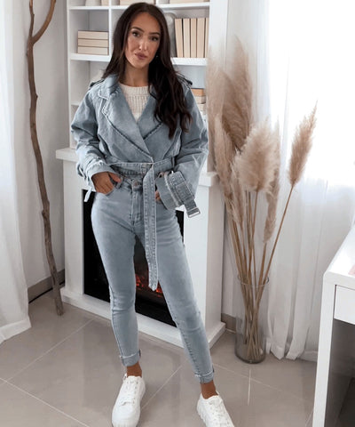 Jeans Trenchjacke Cia Blau Ladypolitan ♡