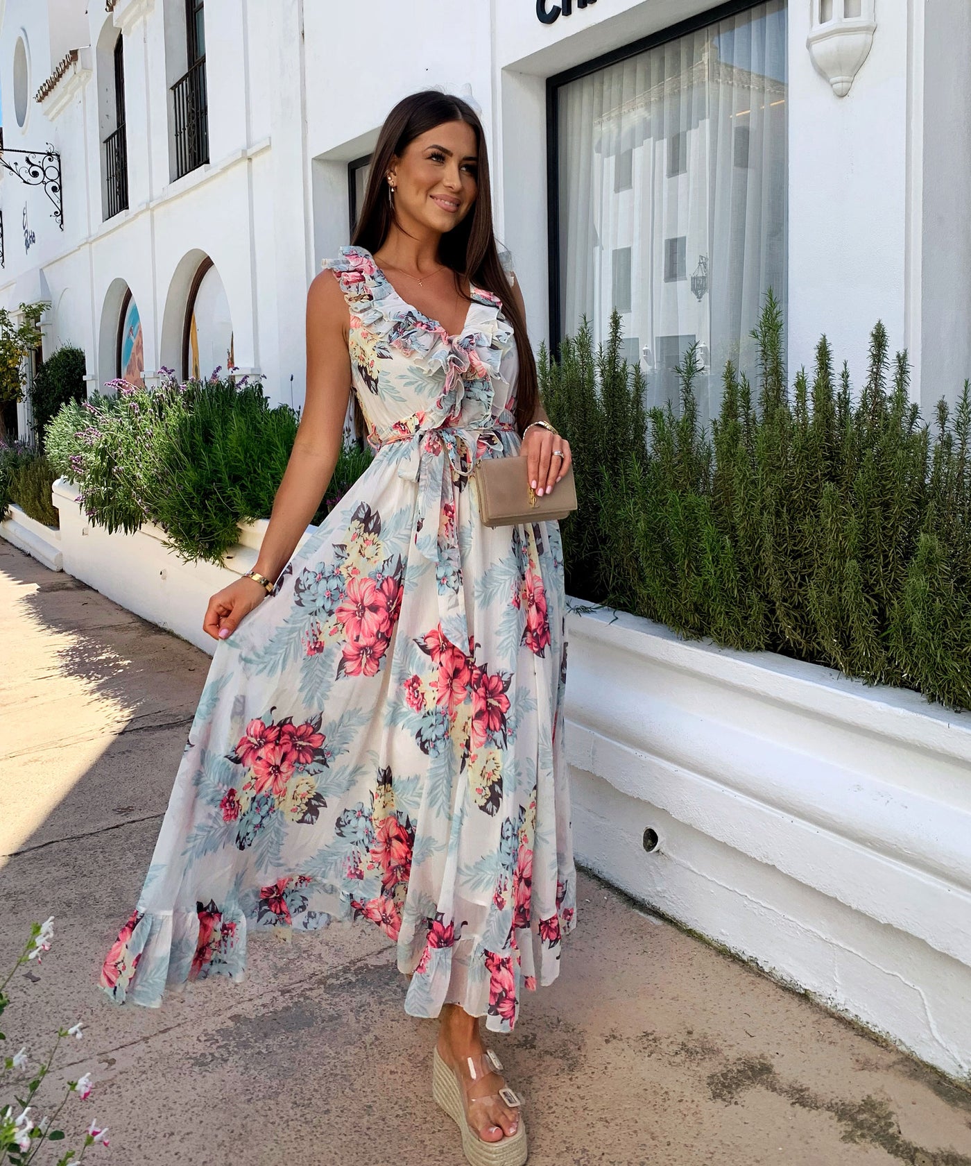 Kleid Adaia Lang Rosa Ladypolitan ♡