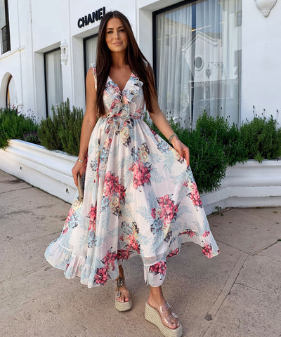 Kleid Adaia Lang Rosa Ladypolitan ♡