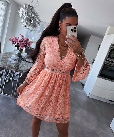 Kleid Caroline Orange  Ladypolitan - Fashion Onlineshop für Damen   