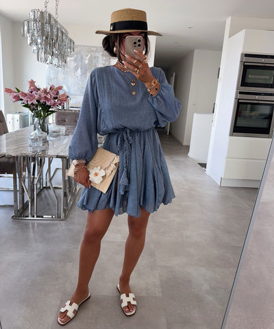 Kleid Mali Jeansblau Ladypolitan ♡
