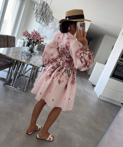 Kleid Nekia Blume Rosa Ladypolitan ♡