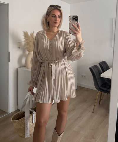 Kleid Ruth Beige Ladypolitan - Fashion Onlineshop für Damen