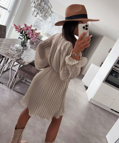 Kleid Ruth Beige  Ladypolitan - Fashion Onlineshop für Damen   