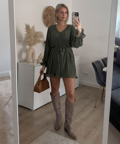 Kleid Ruth Khaki Ladypolitan - Fashion Onlineshop für Damen
