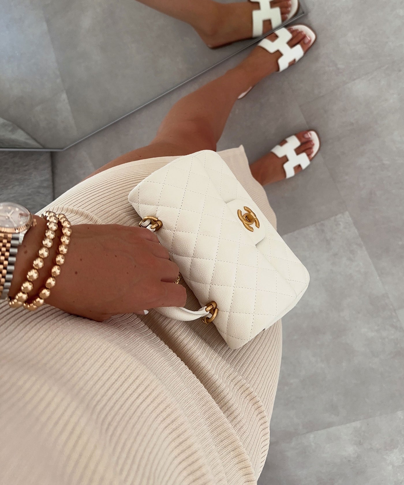 Kleid Zacken Beige  Ladypolitan ♡   