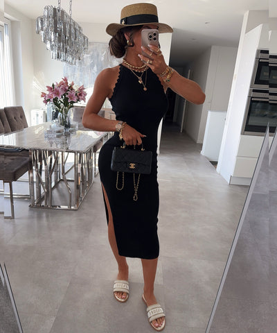 Kleid Zacken Schwarz Ladypolitan ♡