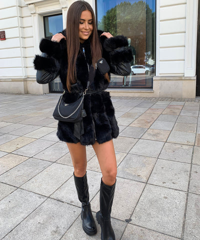 Kunstpelzjacke Opra Schwarz  Ladypolitan ♡   