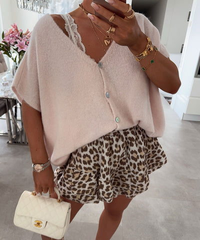 Kurzarm Cardigan Liz Creme Ladypolitan ♡