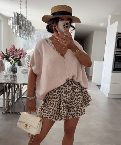Kurzarm Cardigan Liz Creme Ladypolitan ♡