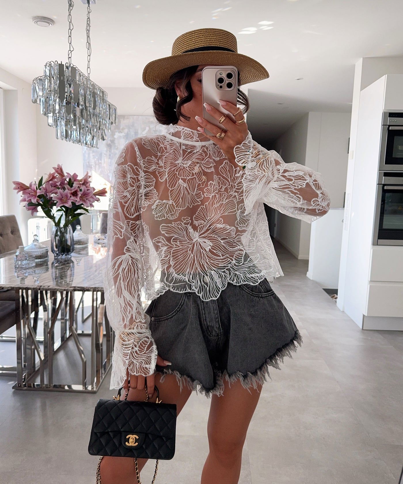 Lace Oberteil Kirsty Weiß Ladypolitan ♡