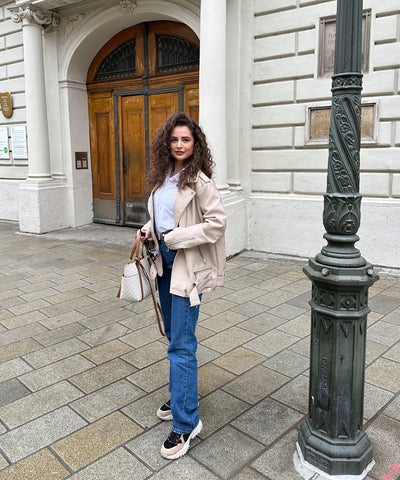Lederjacke Valea Beige  Ladypolitan ♡   
