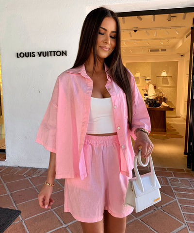 Leinenhemd Alessa Rosa Ladypolitan ♡