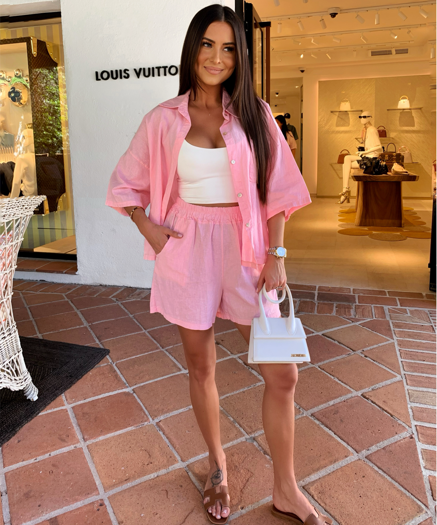 Leinenshorts Alessa Rosa Ladypolitan ♡
