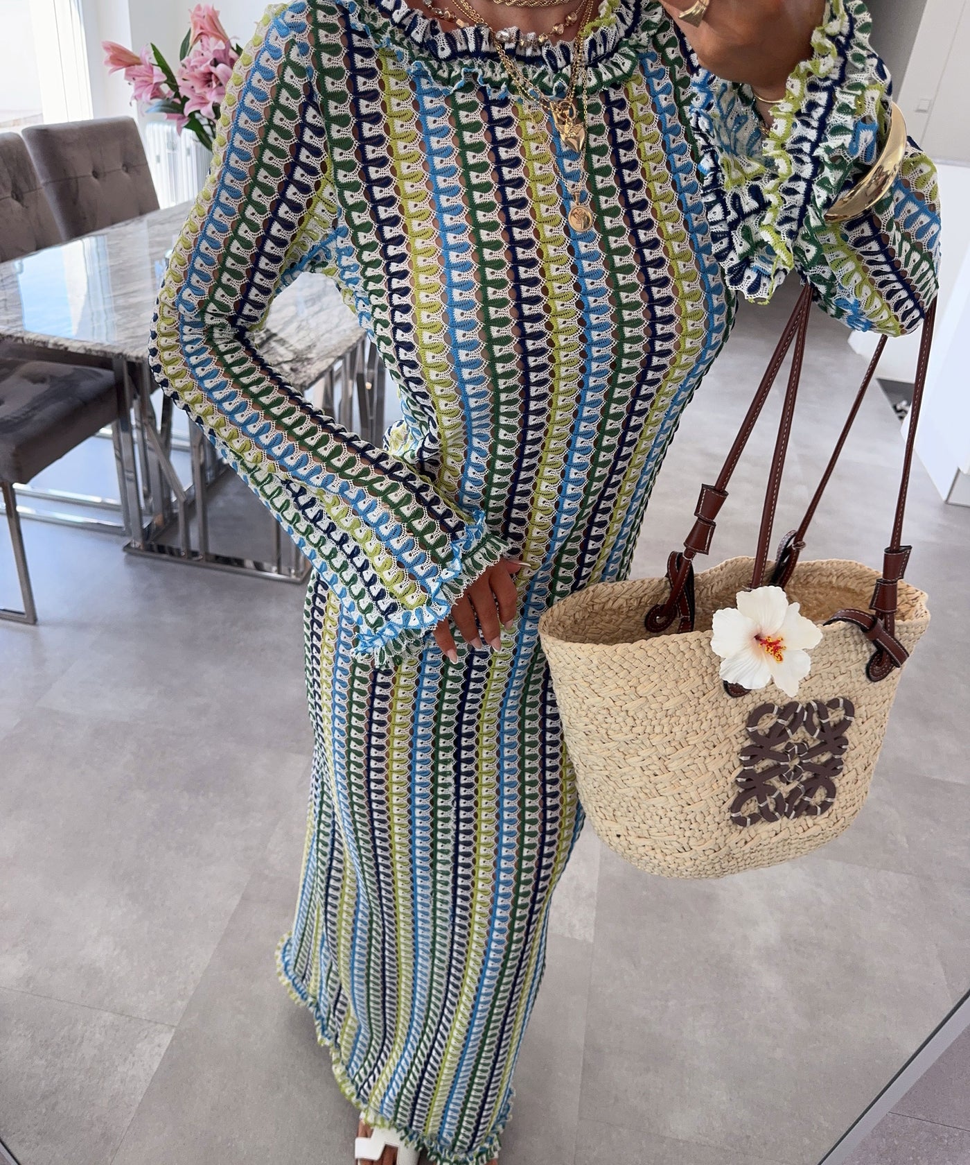 Maxi Kleid Joelina Blau Ladypolitan ♡