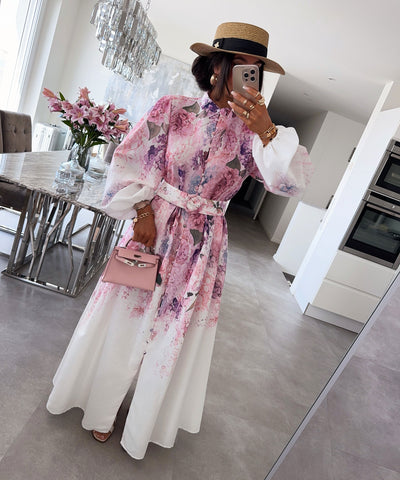 Maxi Kleid Orlia Rosa Ladypolitan ♡