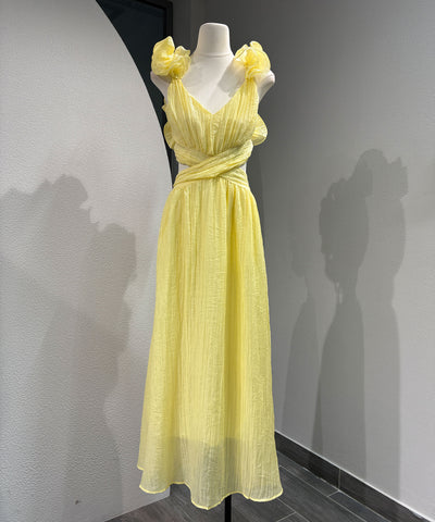 Maxi Kleid Zalya Gelb Ladypolitan ♡