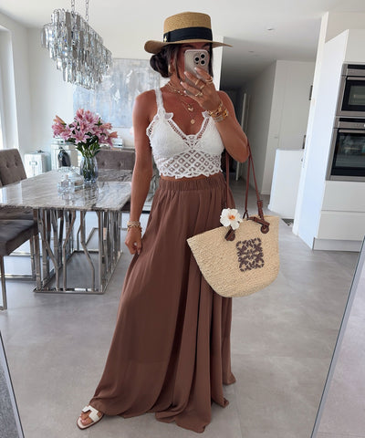 Maxi Rock Dalina Braun Ladypolitan ♡