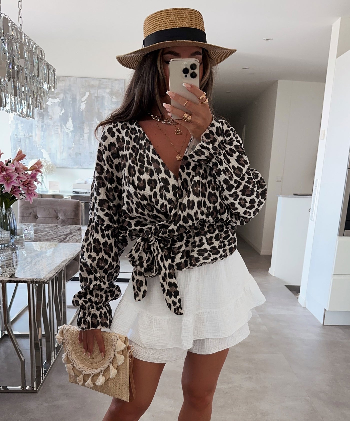 Musselin Bluse Celine Leo  Ladypolitan ♡   