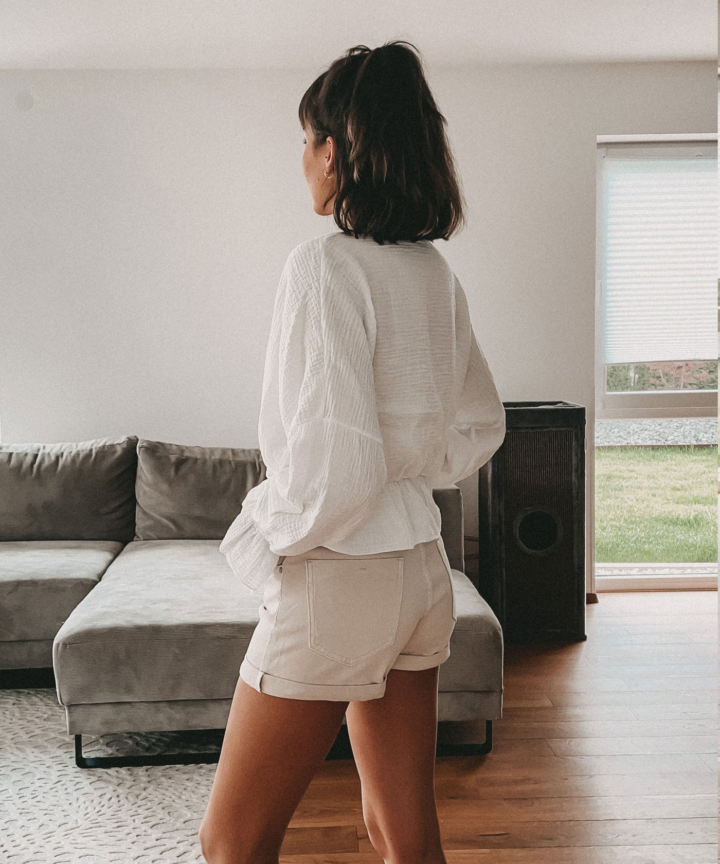 Musselin Bluse Celine Weiß  Ladypolitan ♡   