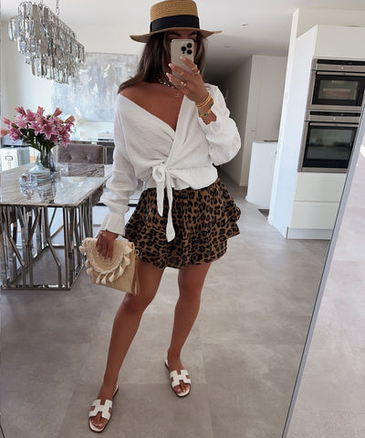 Musselin Bluse Celine Weiß  Ladypolitan ♡   