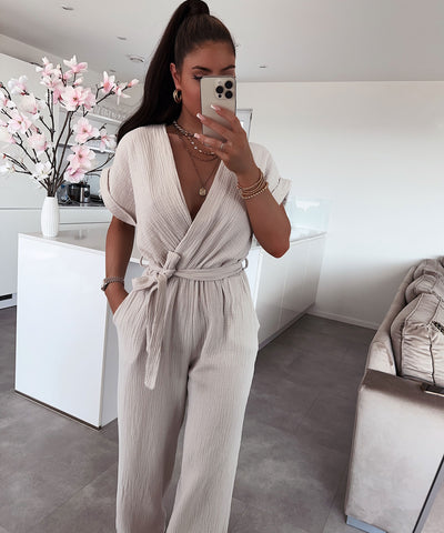 Musselin Einteiler Donna Beige  Ladypolitan ♡   