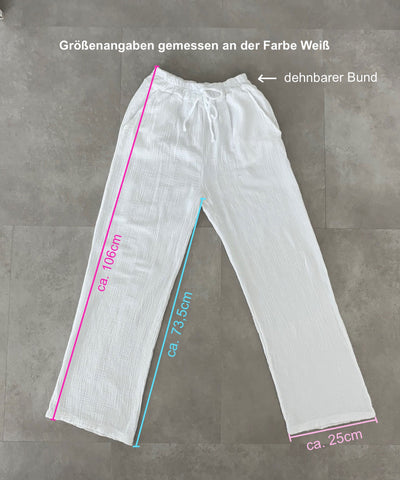 Musselin Hose Abril Beige  Ladypolitan ♡   