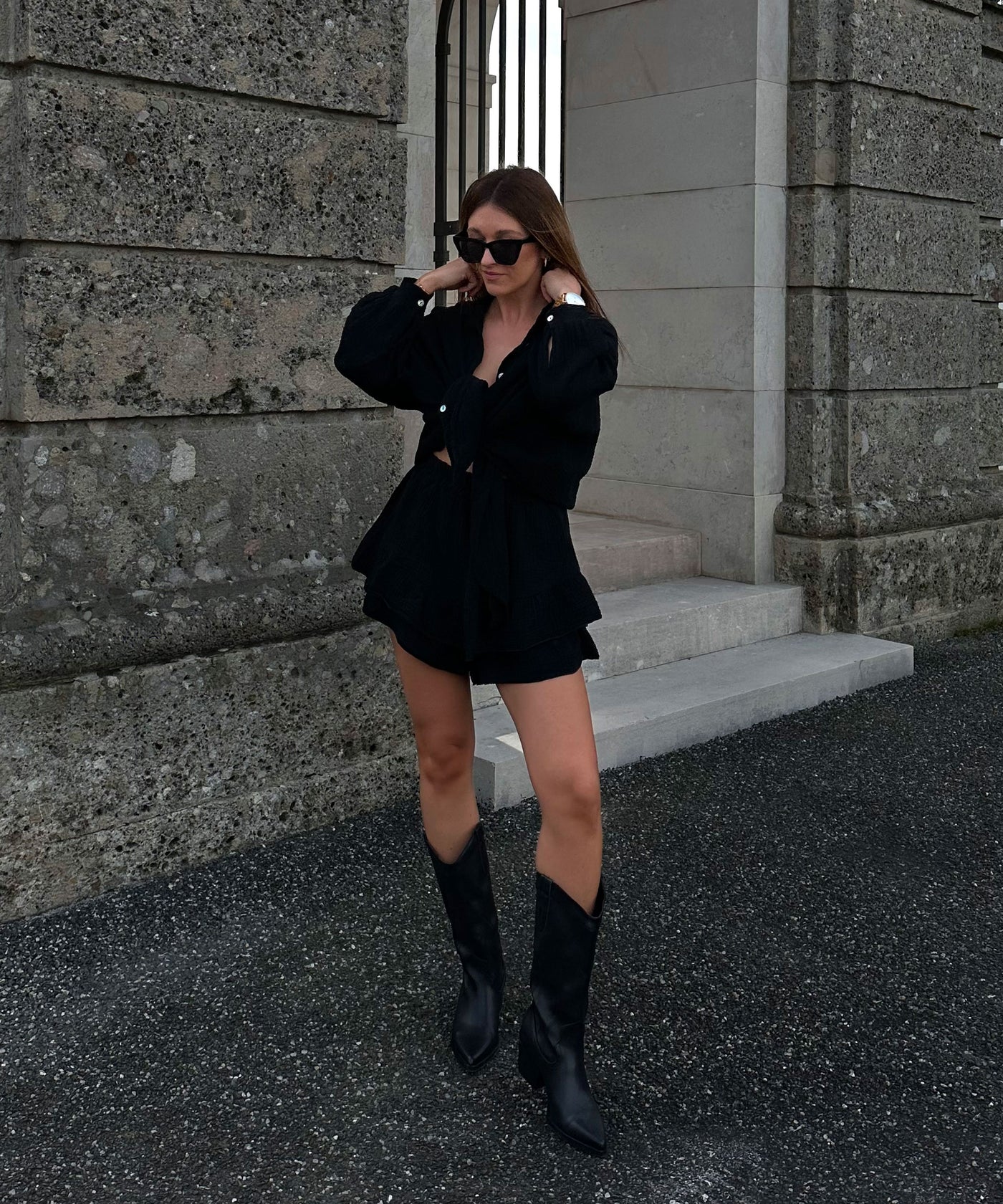 Musselin Hosenrock Alexis Schwarz  Ladypolitan ♡   