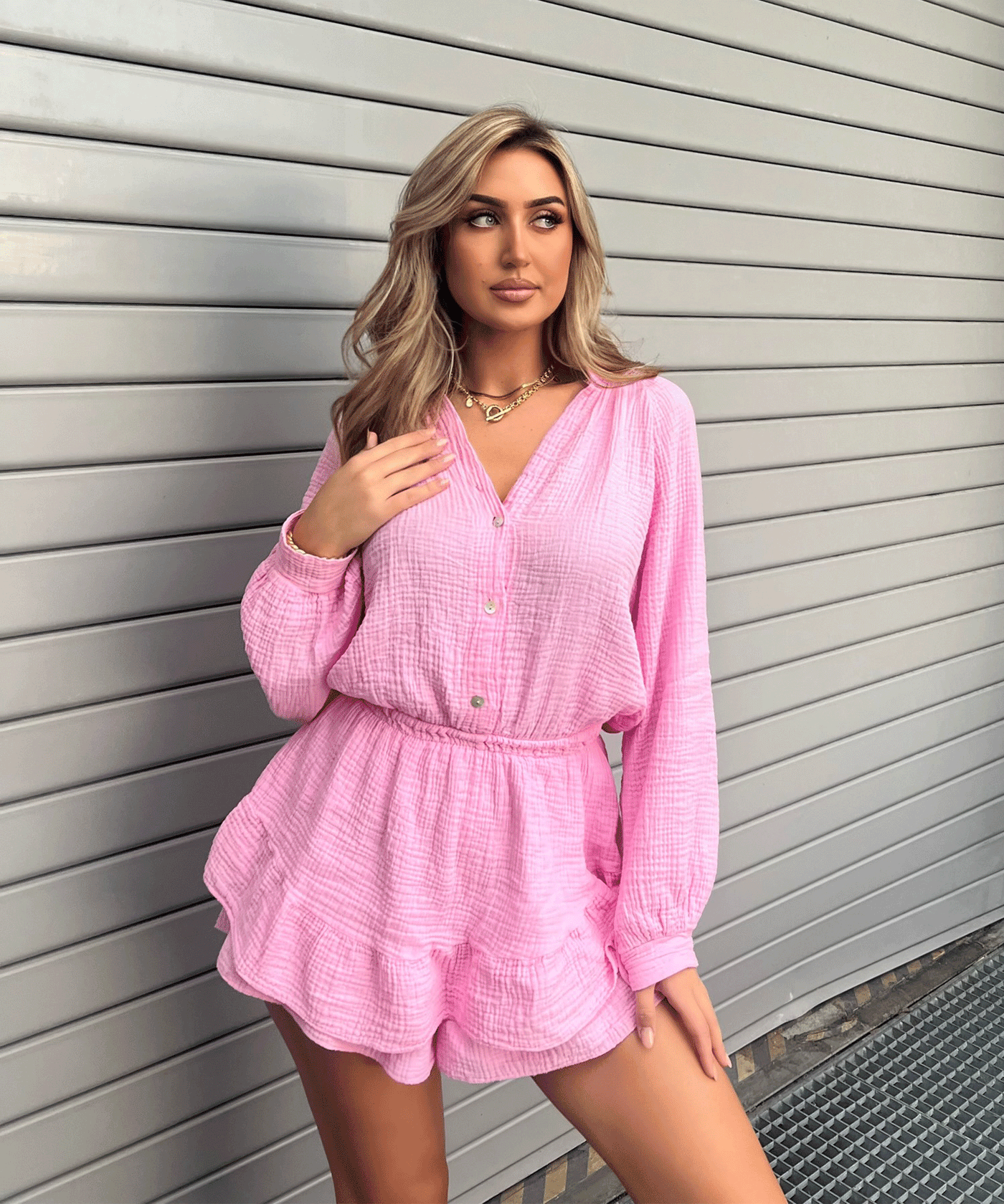 Musselin Jumpsuit Juana Babypink  Ladypolitan ♡   