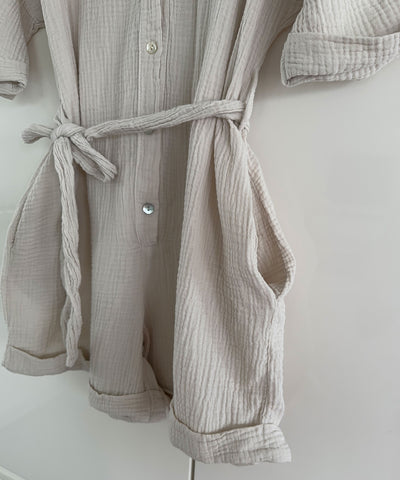 Musselin Jumpsuit Stelani Beige  Ladypolitan - Fashion Onlineshop für Damen   