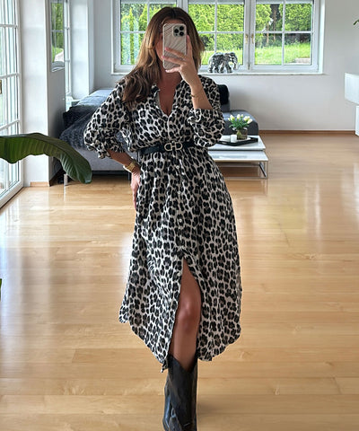 Musselin Kleid Elena Lang Leo  Ladypolitan ♡   