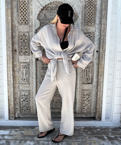 Musselin Set Violeta Beige  Ladypolitan ♡   