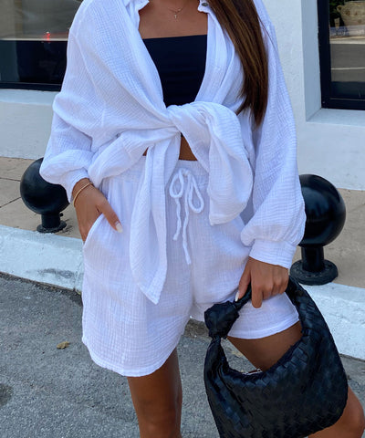 Musselin Shorts Weiß  Ladypolitan ♡   