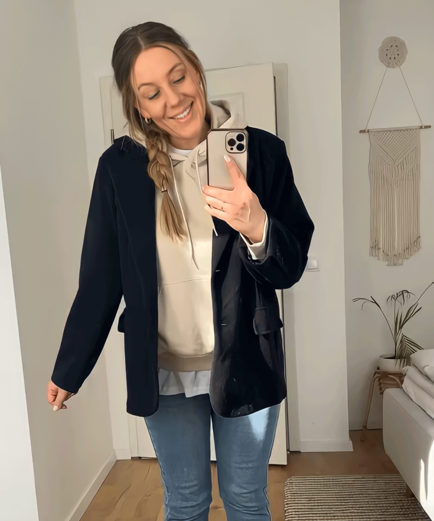 Oversize Blazer Nila Schwarz  Ladypolitan ♡   