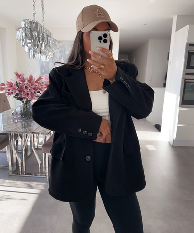 Oversize Blazer Nila Schwarz  Ladypolitan ♡   