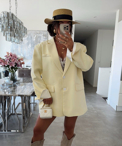 Oversize Blazer Trina Gelb Ladypolitan ♡