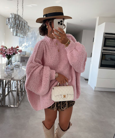 Oversize Boucle Pullover Billa Rosa  Ladypolitan ♡   