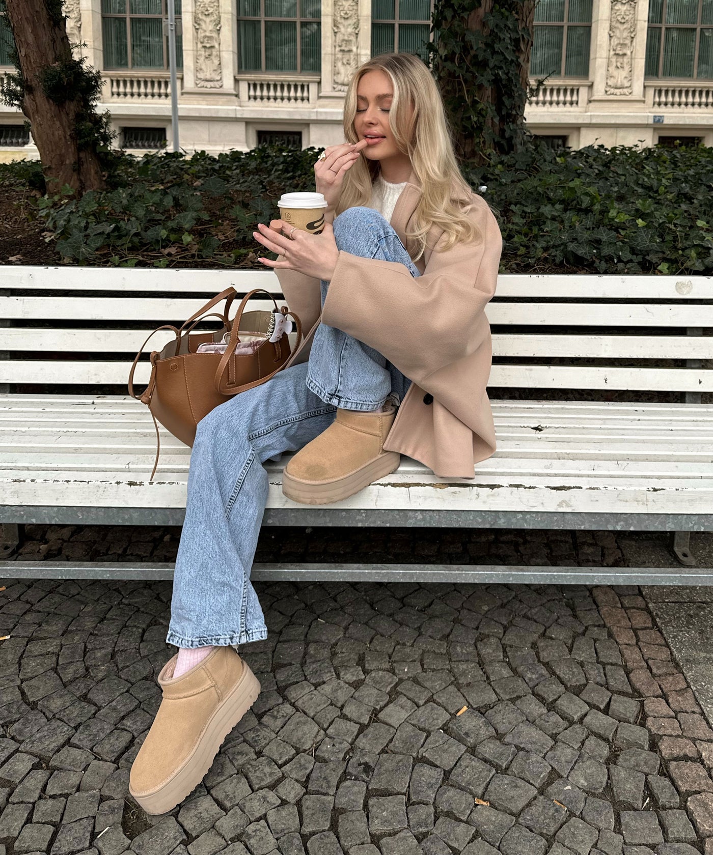 Oversize Jacke Joana Beige  Ladypolitan ♡   