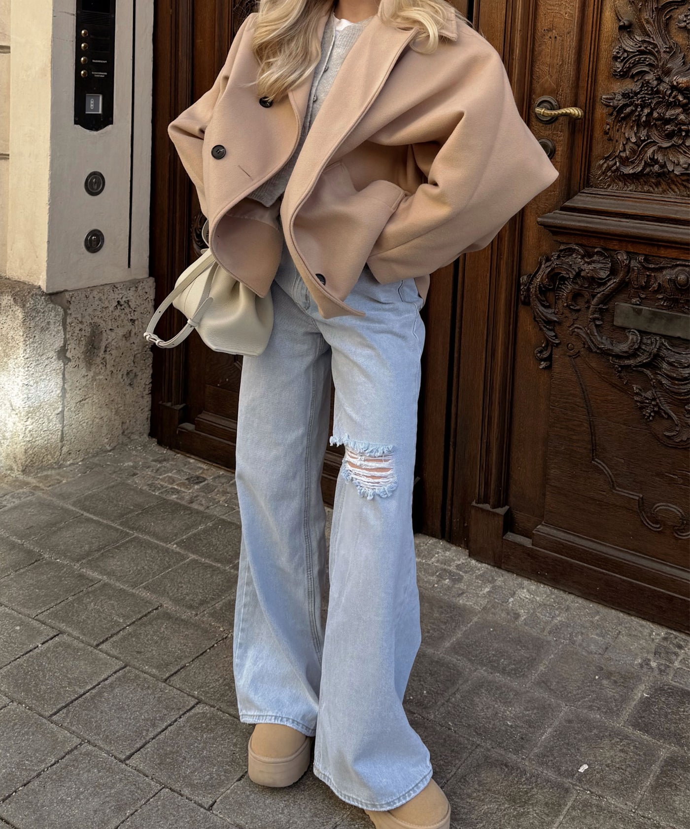 Oversize Jacke Joana Beige  Ladypolitan ♡   
