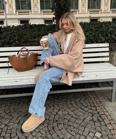 Oversize Jacke Joana Beige  Ladypolitan ♡   