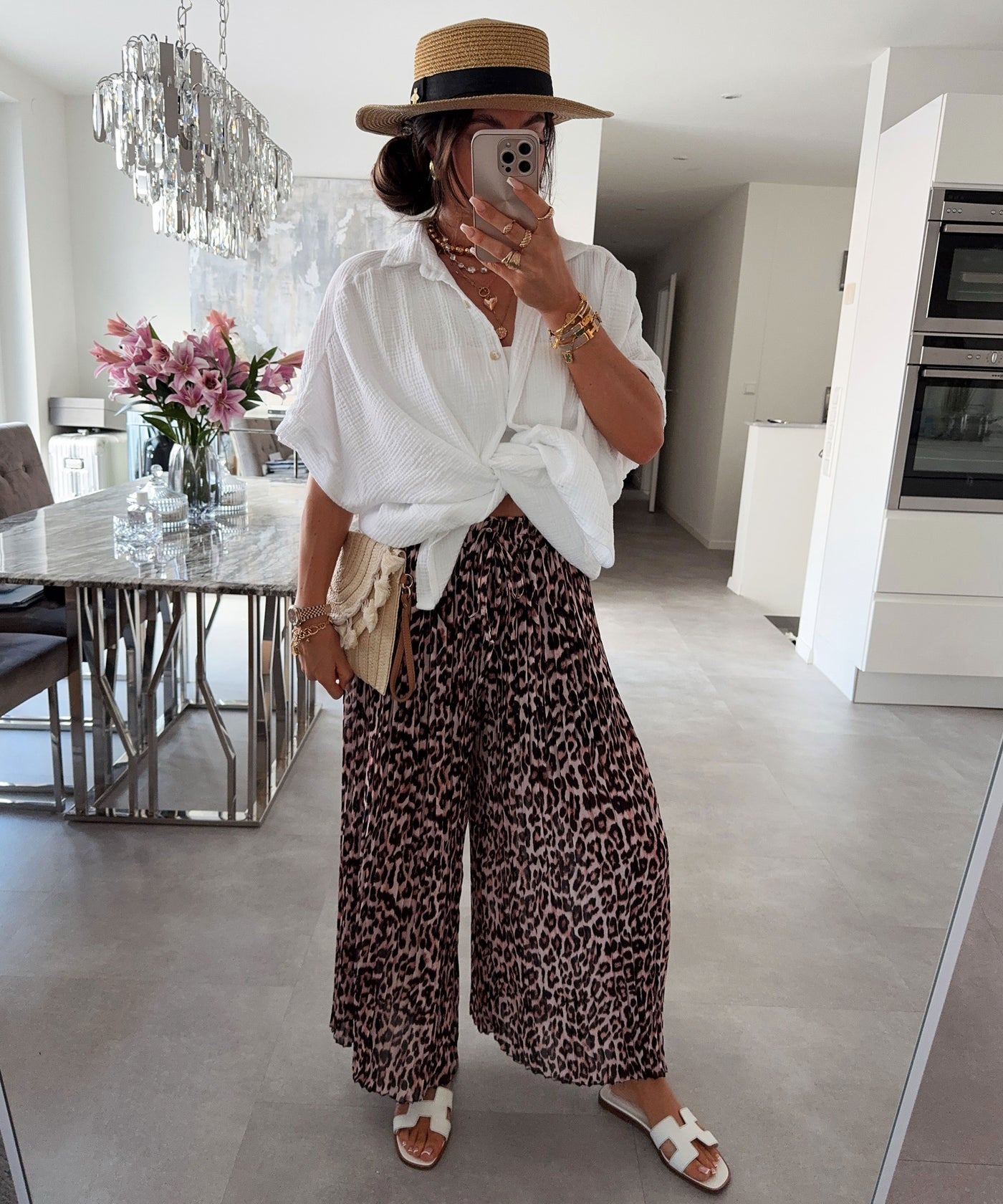 Oversize Musselin Kurzarmhemd Romy Weiß Ladypolitan ♡
