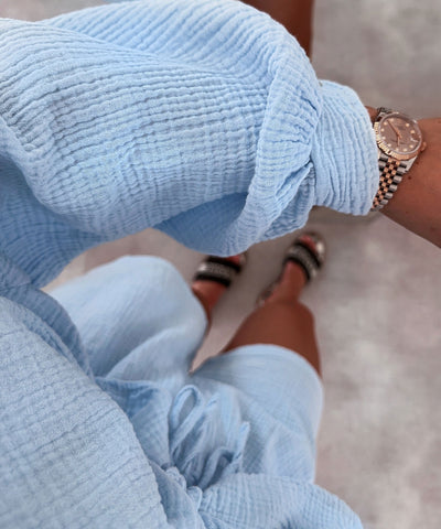 Oversize Musselin Set Alva Hellblau  Ladypolitan ♡   